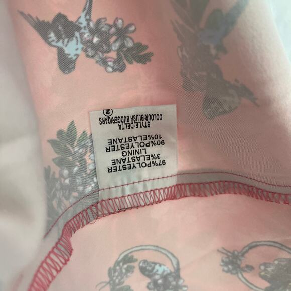 Lindy Bop Womens Dress 14 Fit Flare Pockets Retro Pinup Bird Dove Floral V3-21 - Picture 8 of 8